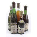 5 Bottles mixed lot to include Vouvray Crème de Tete 1947 Comprising 1 Bottle Chateau des Gauliers