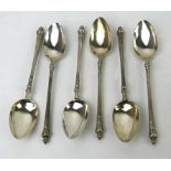 A set of six French mid 19th Century sil