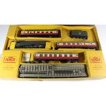 A boxed Hornby Dublo EDP 15 passenger train set no. 30015 Containing three rail 4-6-2 locomotive no.