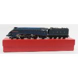 An unboxed Hornby Dublo three rail 4-6-2 locomotive no. 7 'Sir Nigel Gresley' With four wheel tender