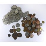 A large collection of British coinage To include pre-1947 silver coinage (total silver weight