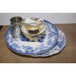A mixed group of ceramics To include two Spode Felspar porcelain items including milk jug and