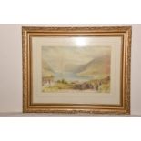 J Morris (British, 20th Century) 'Loch Etive', Argyle & Bute Watercolour and pastel set within