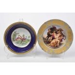 A Vienna porcelain cabinet plate, late 1930, 20th Century The centre transfer decorated and