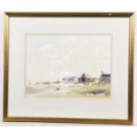 James Longueville 'Sheds at Brancaster' Staith, Norfolk Watercolour, signed lower right corner, 26 x