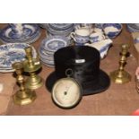 A mixed group of collectable items To include a silk top hat made by Woodrow of 11 Market Street,