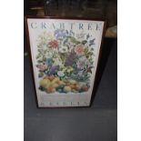 A Crabtree & Evelyn advertising poster The poster depicting floral and fruit scene with table