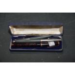 A Parker fountain pen, registration number 784404, early 20th Century The pen with automatic 14ct