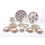 A Royal Crown Derby Imari part service To include four tea cups and four saucers, a milk jug,
