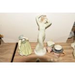 A group of four ceramic figures To include two Beswick toby jugs, the first 'Mr Pickwick' 1119,