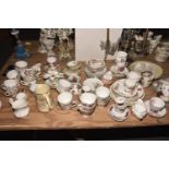 A large quantity of various ceramics To include Parragon teacups and saucers, Royal Vale plates