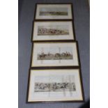 A series of Leicestershire hunting prints Prints to include 'The Death', 'Symptoms of a Scurry', '