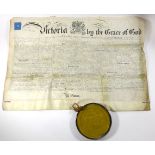 A Queen Victoria patent document, dated 1872 The patent for improvements in grips or fastenings