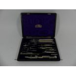 Alex Mathieson & Son, Edinburgh A fine early 20th Century cased technical drawing set