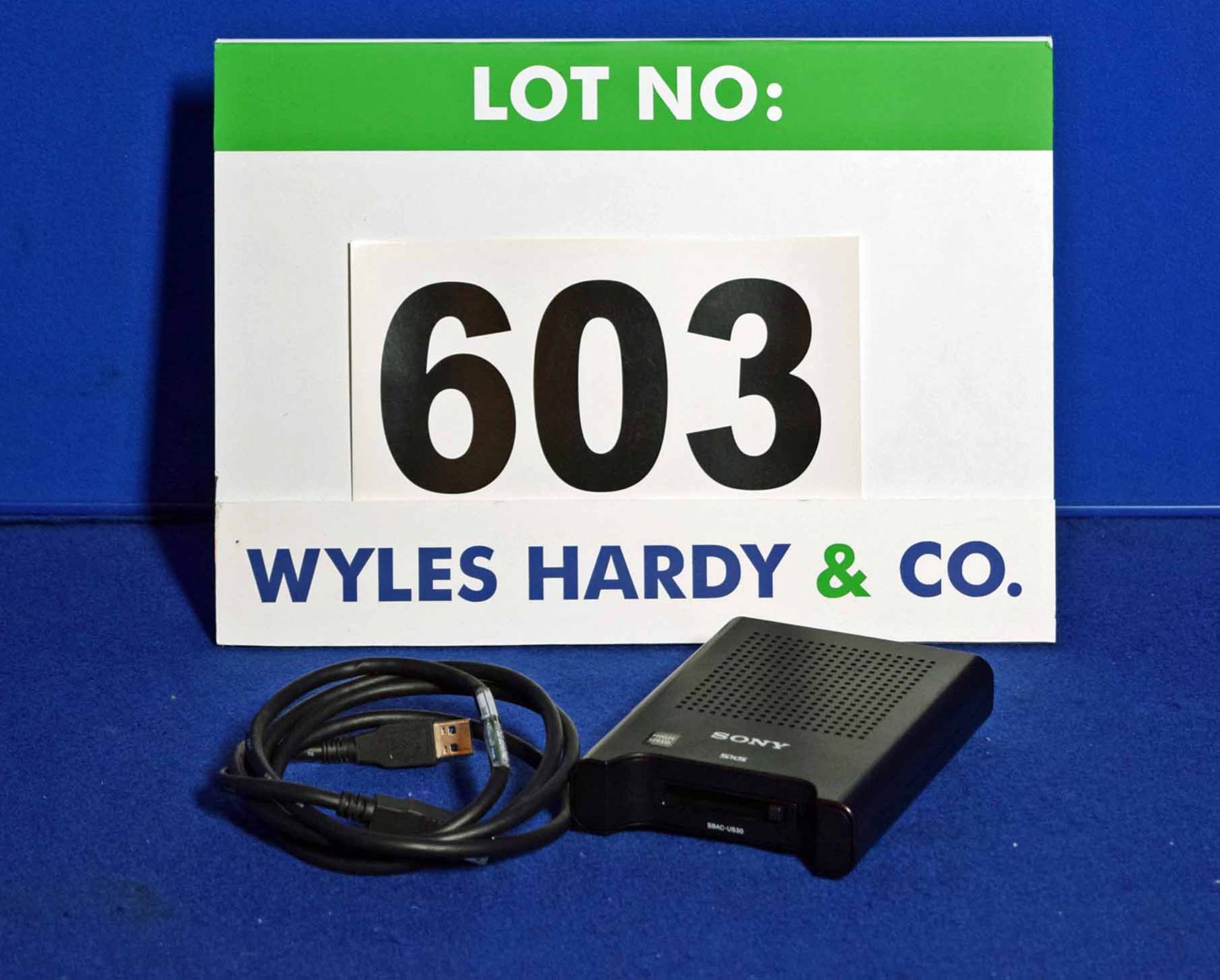 A SONY SBAC-US30 SXS Pro Memory USB 3.0 Card Reader/Writer, Serial No. 3854