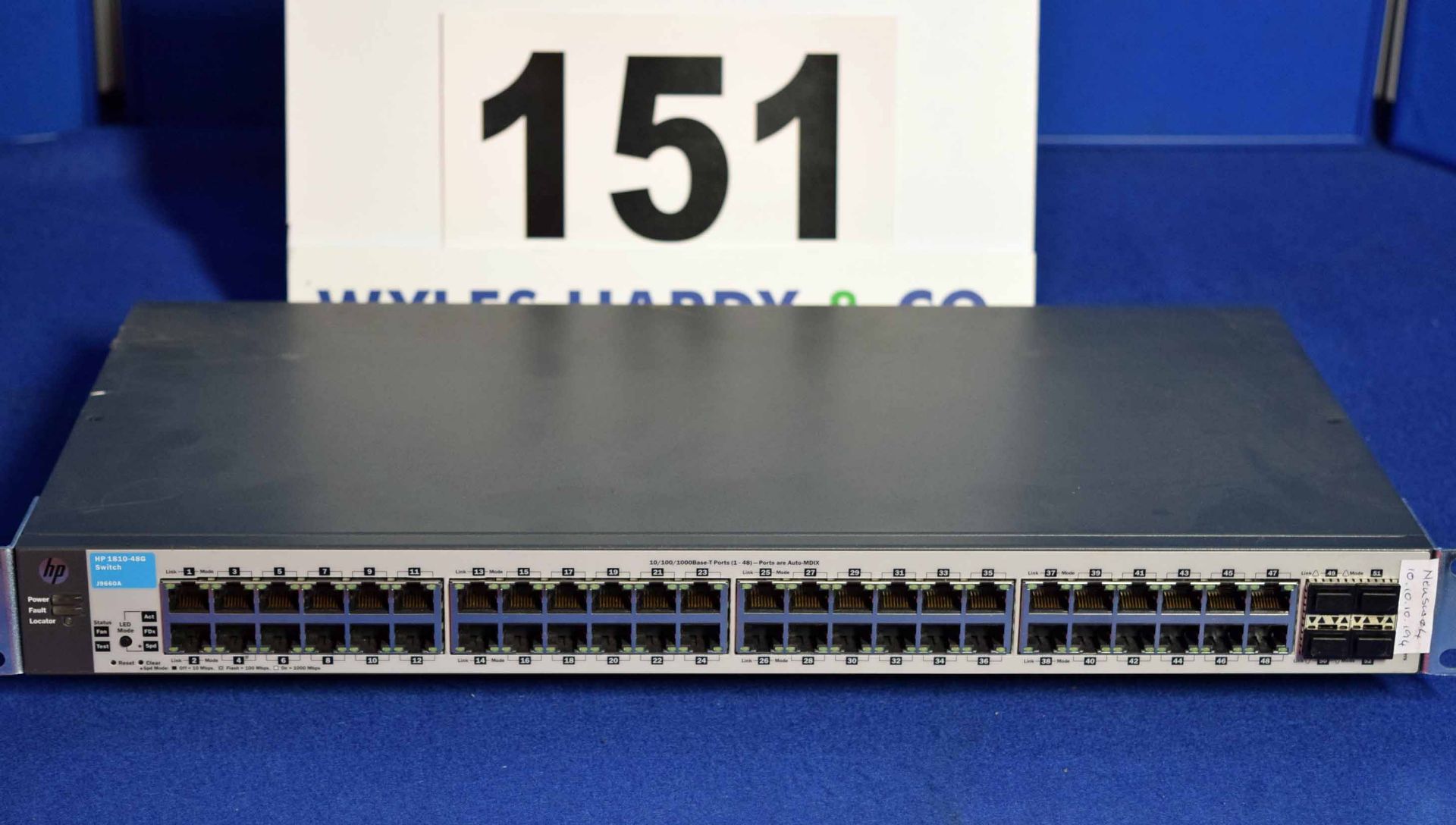 A HEWLETT PACKARD 1810-48G 48-Port Switch