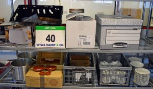 A Quantity of Pots, Crockery and Glassware (As Photographed)