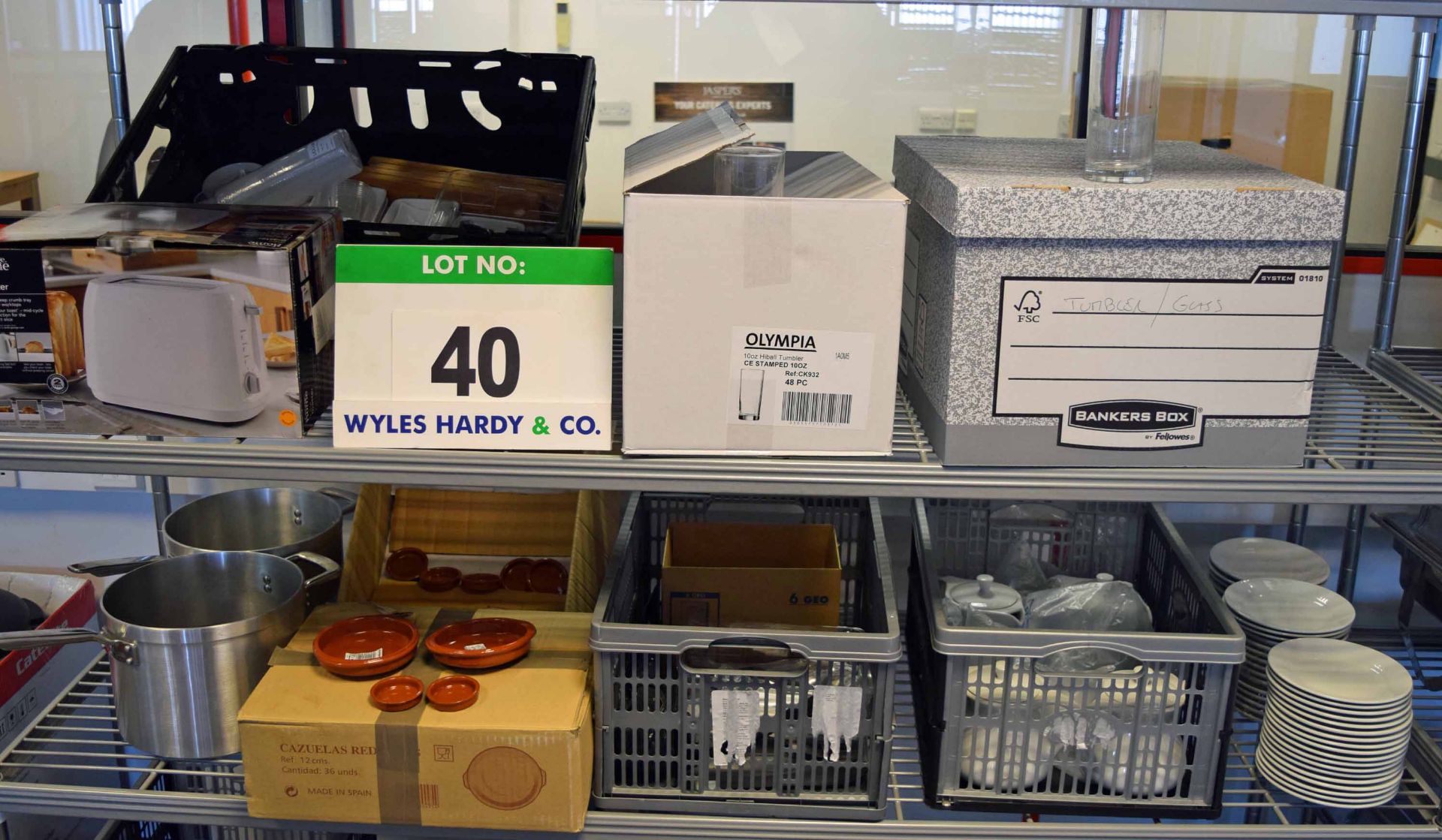 A Quantity of Pots, Crockery and Glassware (As Photographed)