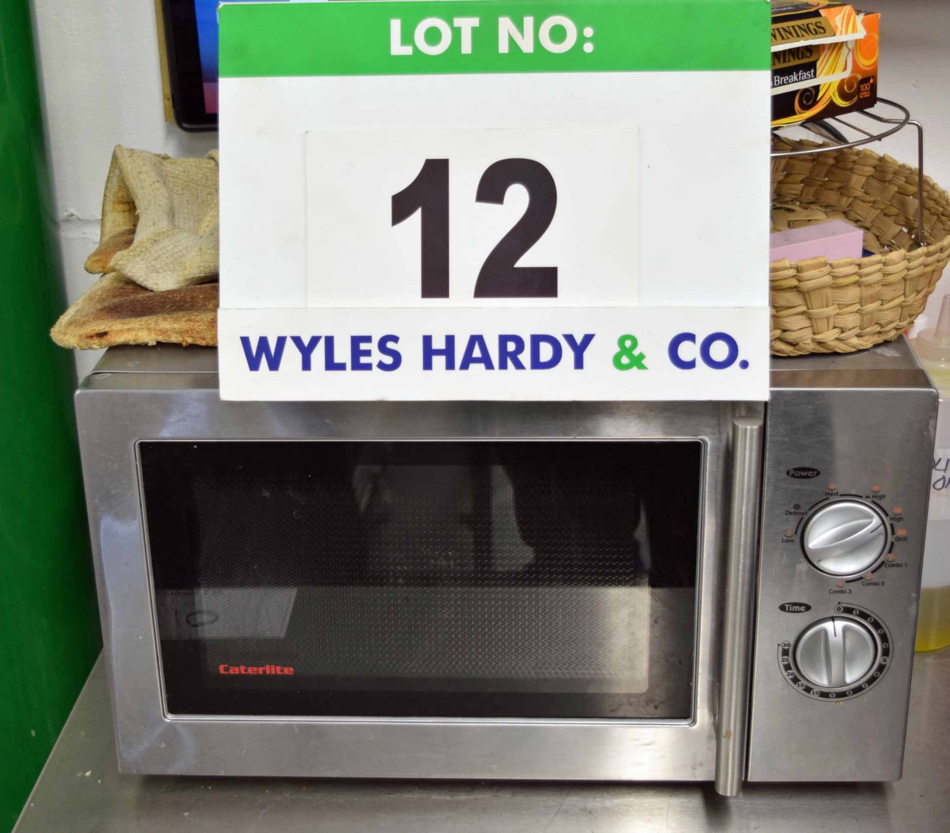 A CATERLITE Stainless Steel Microwave Oven