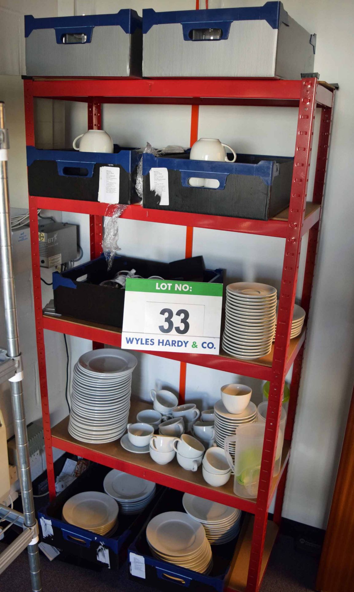 A Quantity of Plates, Cups, Saucers and Glass Tumblers (As Photographed)