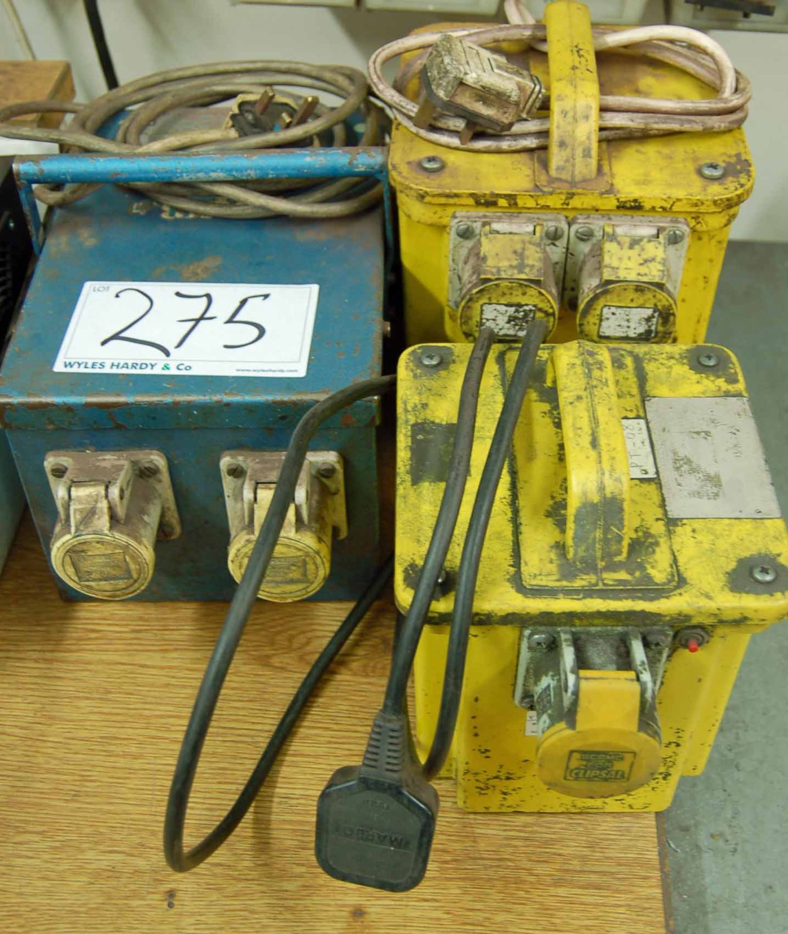 Three 240Volt - 115Volt Site Transformers