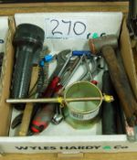 A Box of Hand Tools (As Photographed)