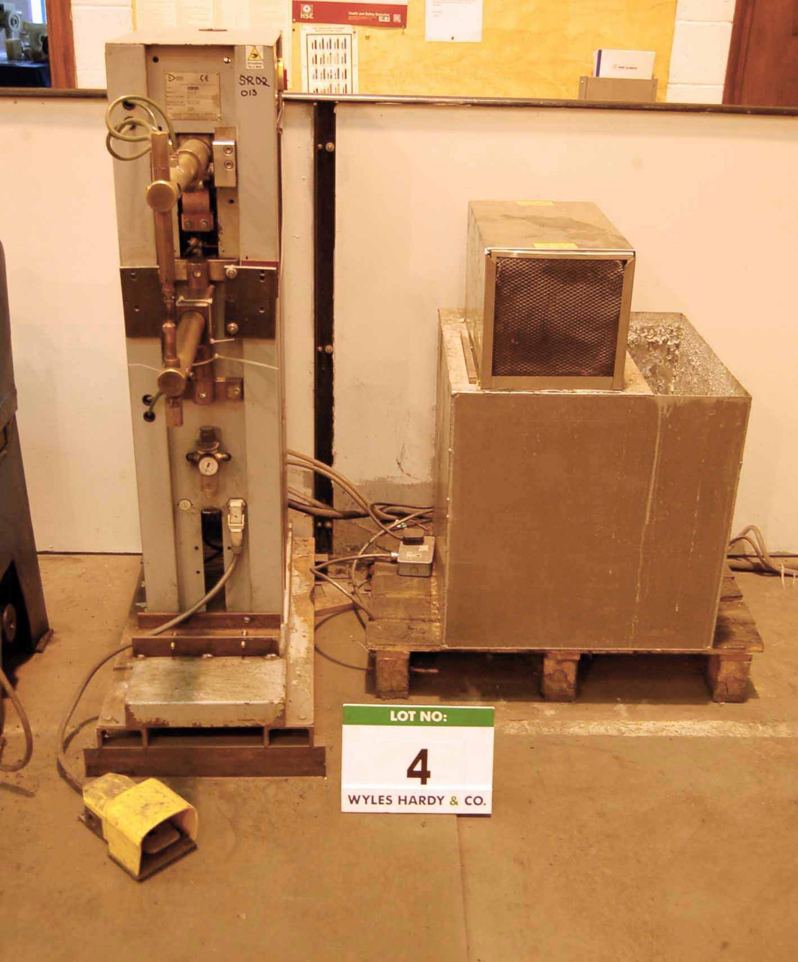 A D PEI POINT Puntatrici Type PBP126C2 25KVA Spot Welder, Serial No. 0109576 (2001) with 430mm