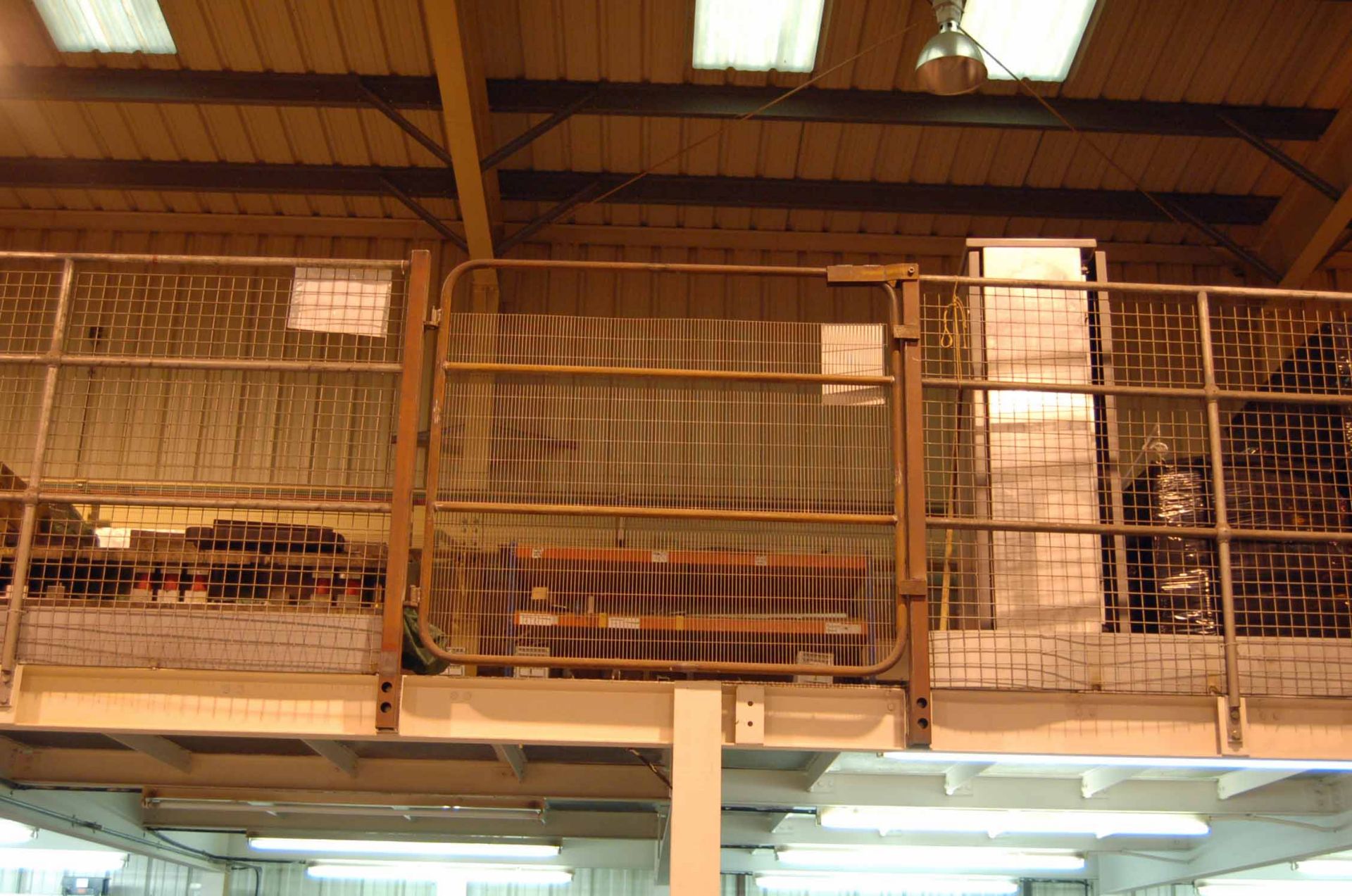 An Approx. 18M x 6M Bolted Steel Mezzanine Floor with Two Steel Access Staircases, Safety Hand - Image 4 of 8