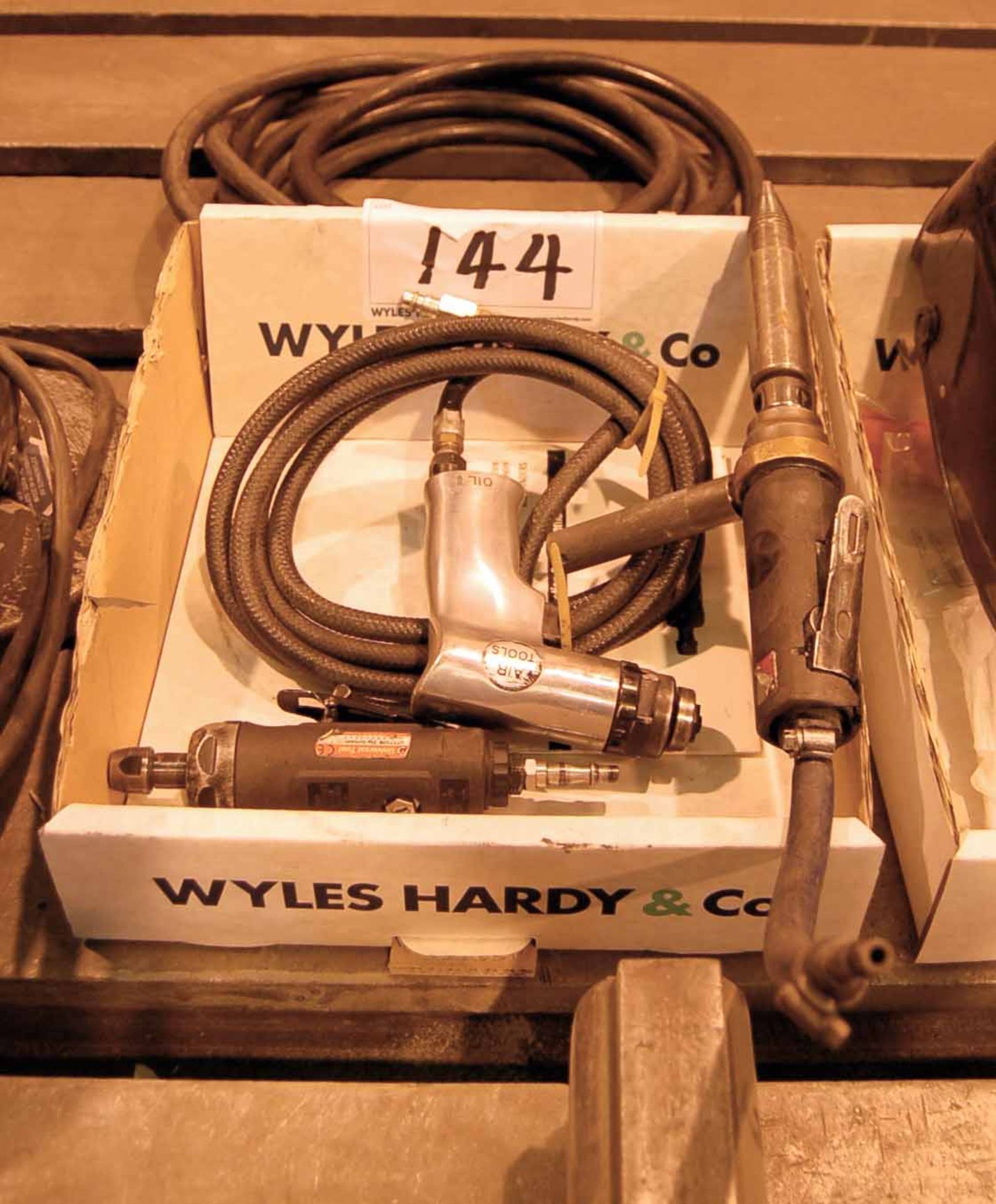 Three Pneumatic Finishing Tools (As Photographed)