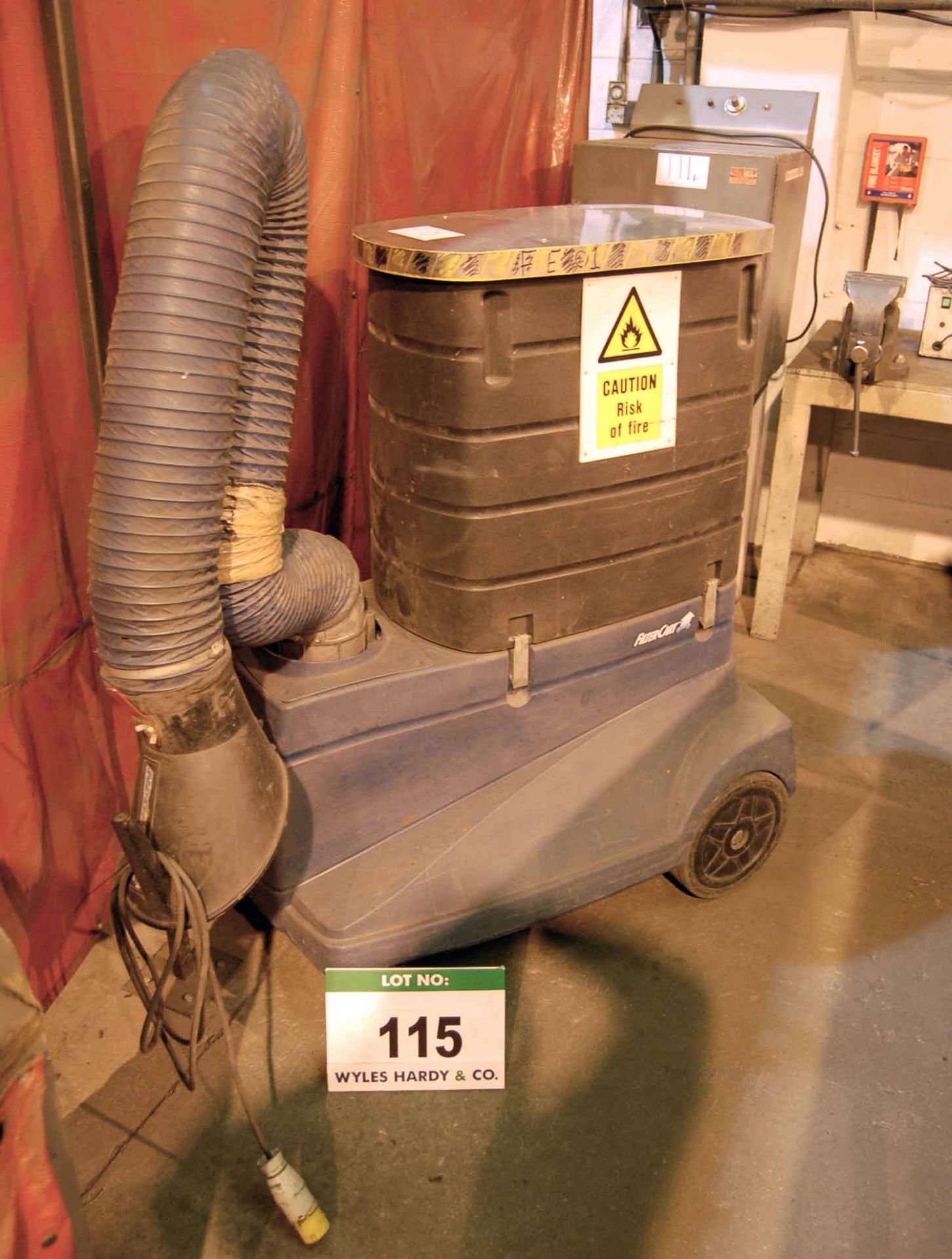 A NEDERMAN Filter Cart Mobile Fume Filtration Unit with Articulating Arm, Serial No. 12613245 (