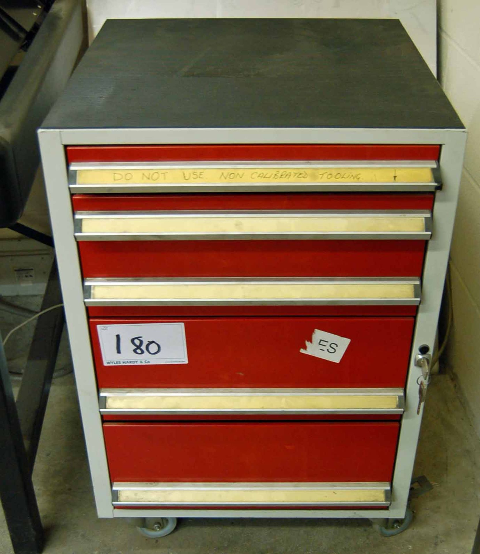 A 9 Drawer Steel Tool Cabinet and a 5 Drawer Mobile Tool Cabinet on Castor Wheels - Image 2 of 2