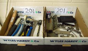 Two Boxes of Hand Tools and Test Equipment (As Photographed)