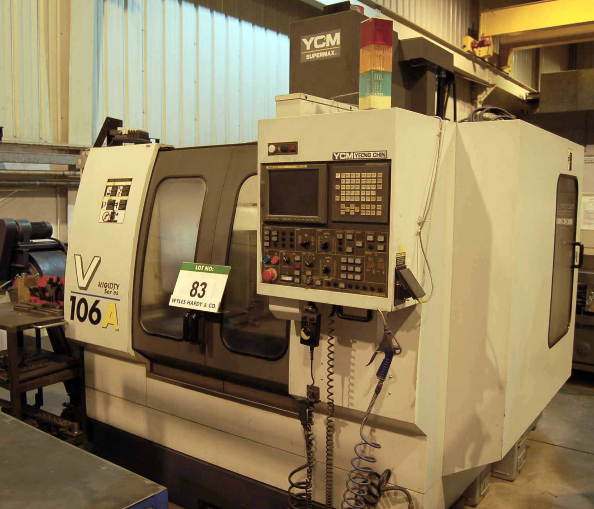 A YEONG CHIN YCM Supermax V106A CNC Vertical Machining Centre, Manufacturing No. 207025 (2002), 20-