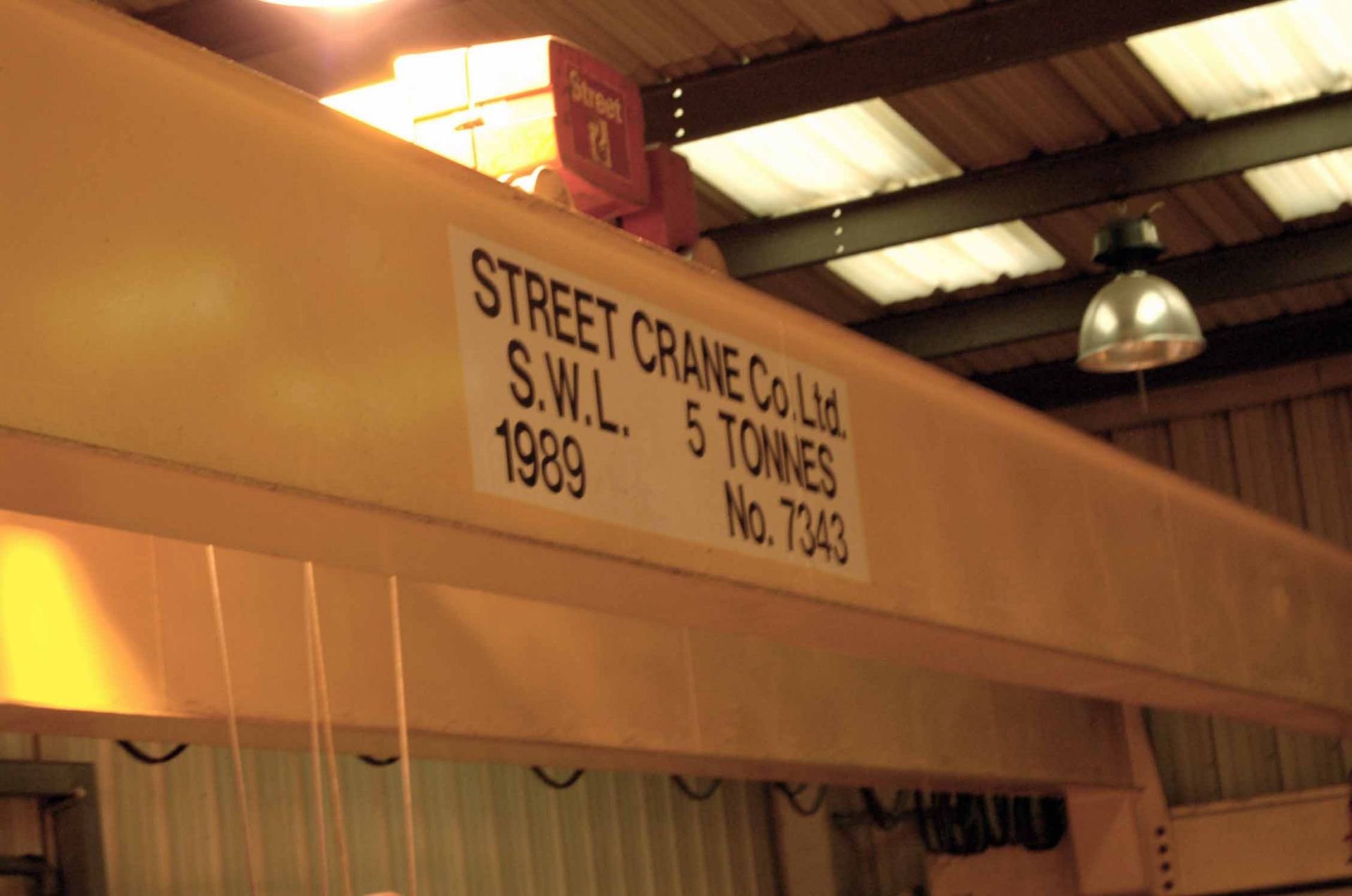 A CHAMPION STREET CRANES 5-Tonne capacity Twin Beam Overhead Travelling Gantry Crane, Serial No. - Image 2 of 4