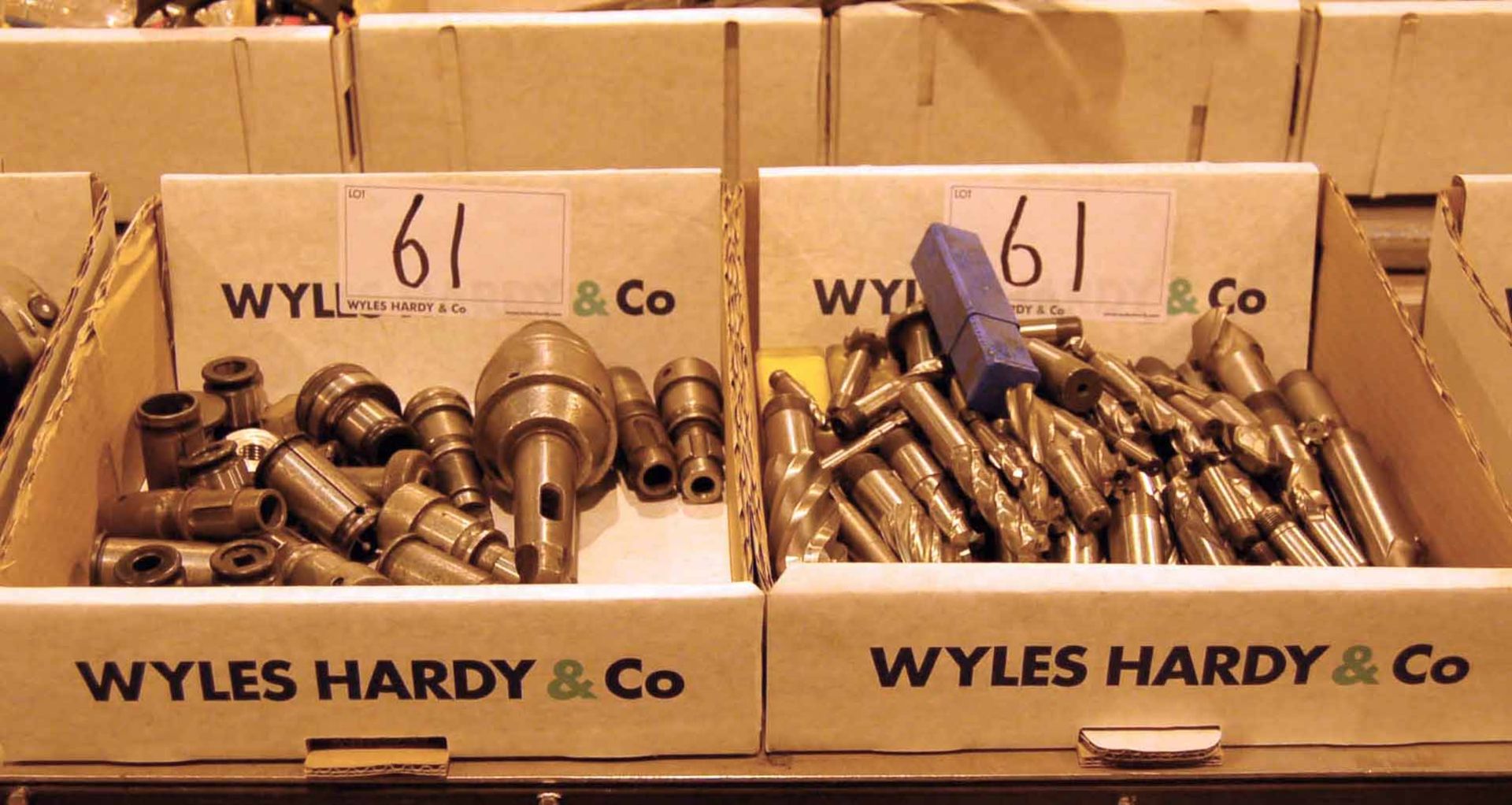 Two Boxes of Milling Cutters and CLYDESDALE Quick Release Tapping Head (As Photographed)