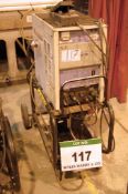 A HITACHI Type 300A AD-GP4VT Mobile 300-Amp Mig Welding Rectifier, Serial No. F530202005 (2002) with