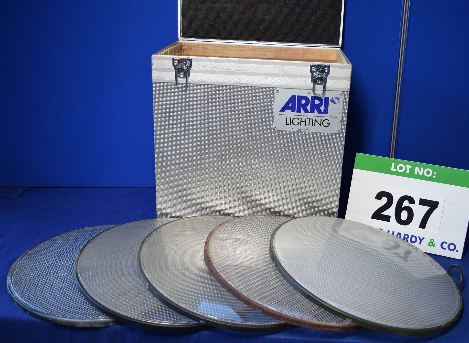 An ARRI 5-Piece 6K Lens Kit in A Flight Case