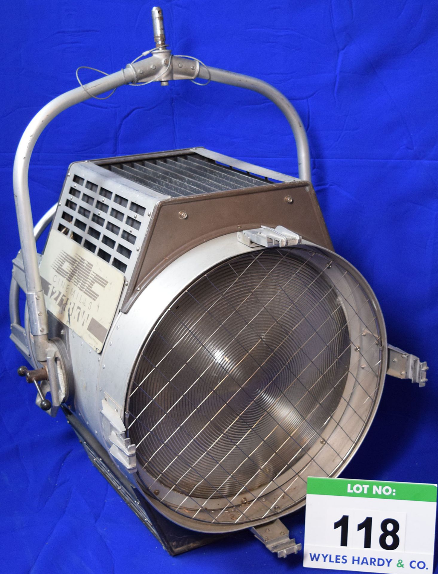 A CINEMILLS 12/18K 12000/18000W Light with fitted Stirrup Mount (N.B. No Bulb)