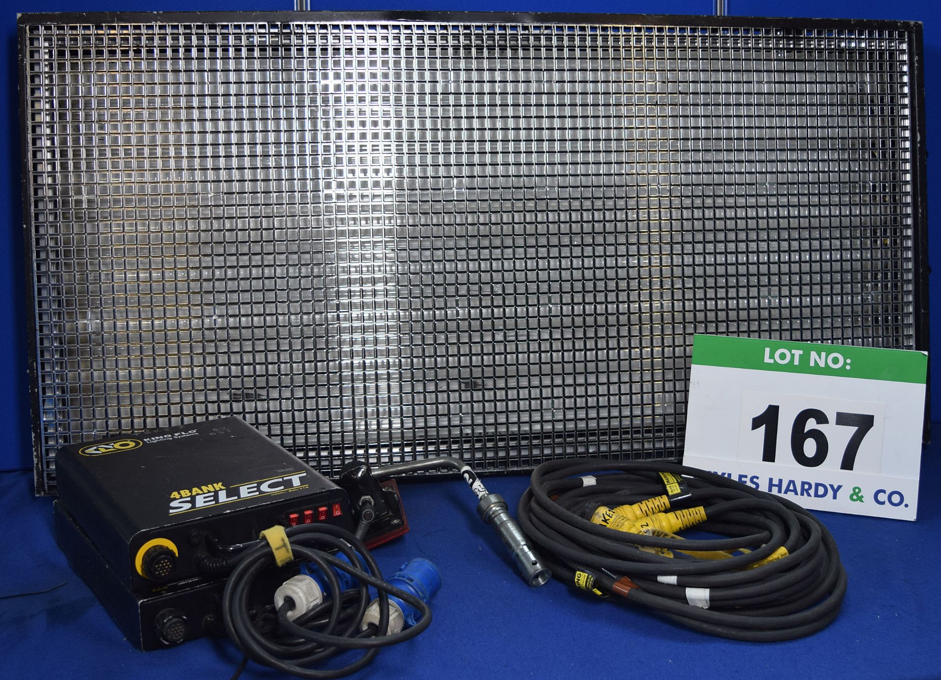 A KINO FLO LIGHTING SYSTEMS Flathead 80 Lighting Kit including Model CFX-4808 Flathead 80 8-Lamp