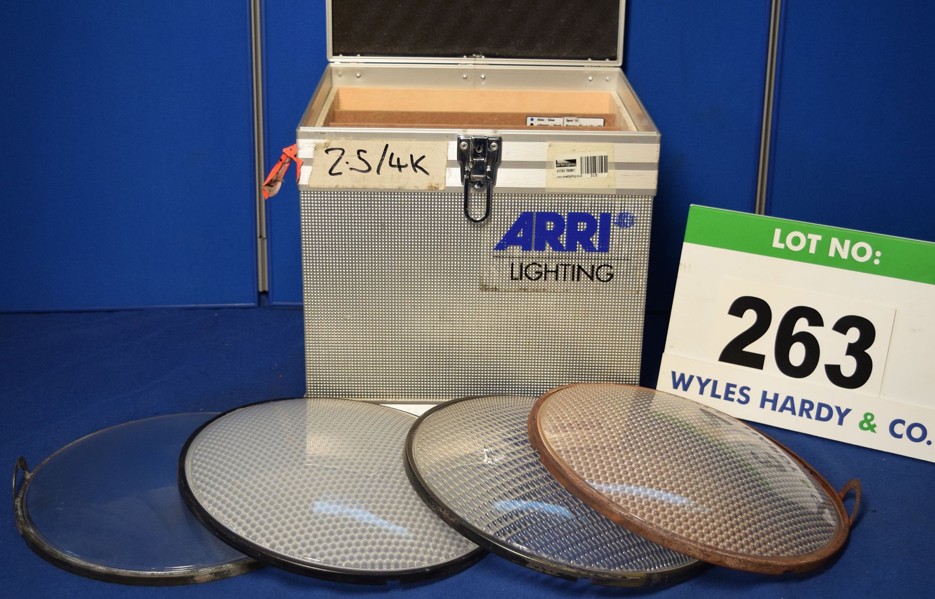 An ARRI 4-Piece 2.5/4K Lens Kit, in A Flight Case