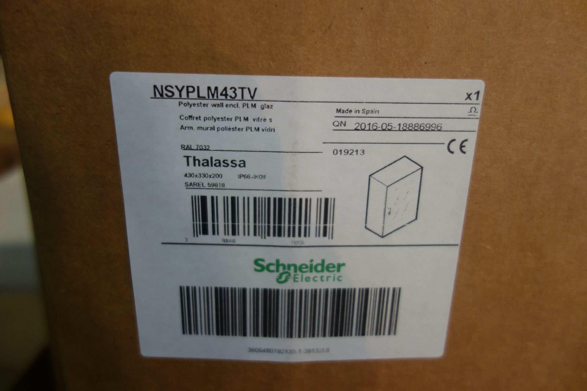 2 X NSYPLM43TV Schneider Polyester Wall Enclosure Thalassa 430 X 330 X 200