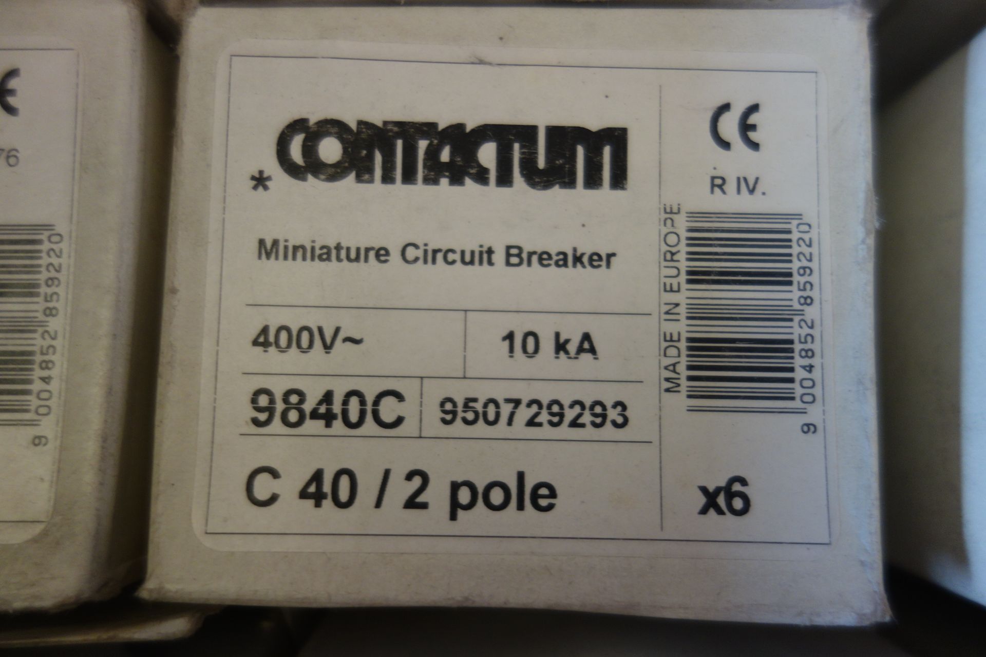54 X Contactum 9840C C40/2 Pole MCB
