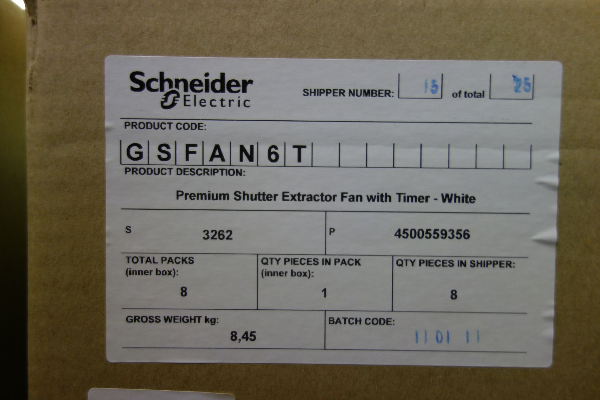 8 X GET GSFAN6T Premium Shutter Extractor Fan With Timer White 15MM (6)