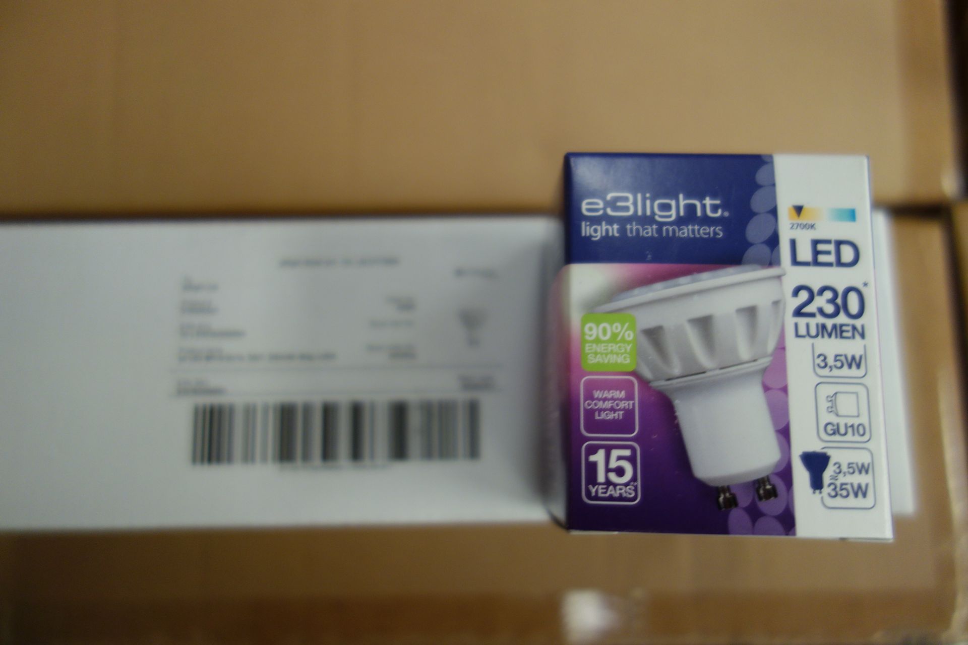 100 X E3Light 0103253521 GU10 LED 230 Lumen 3.5 W = 35W Warm Comfort Light
