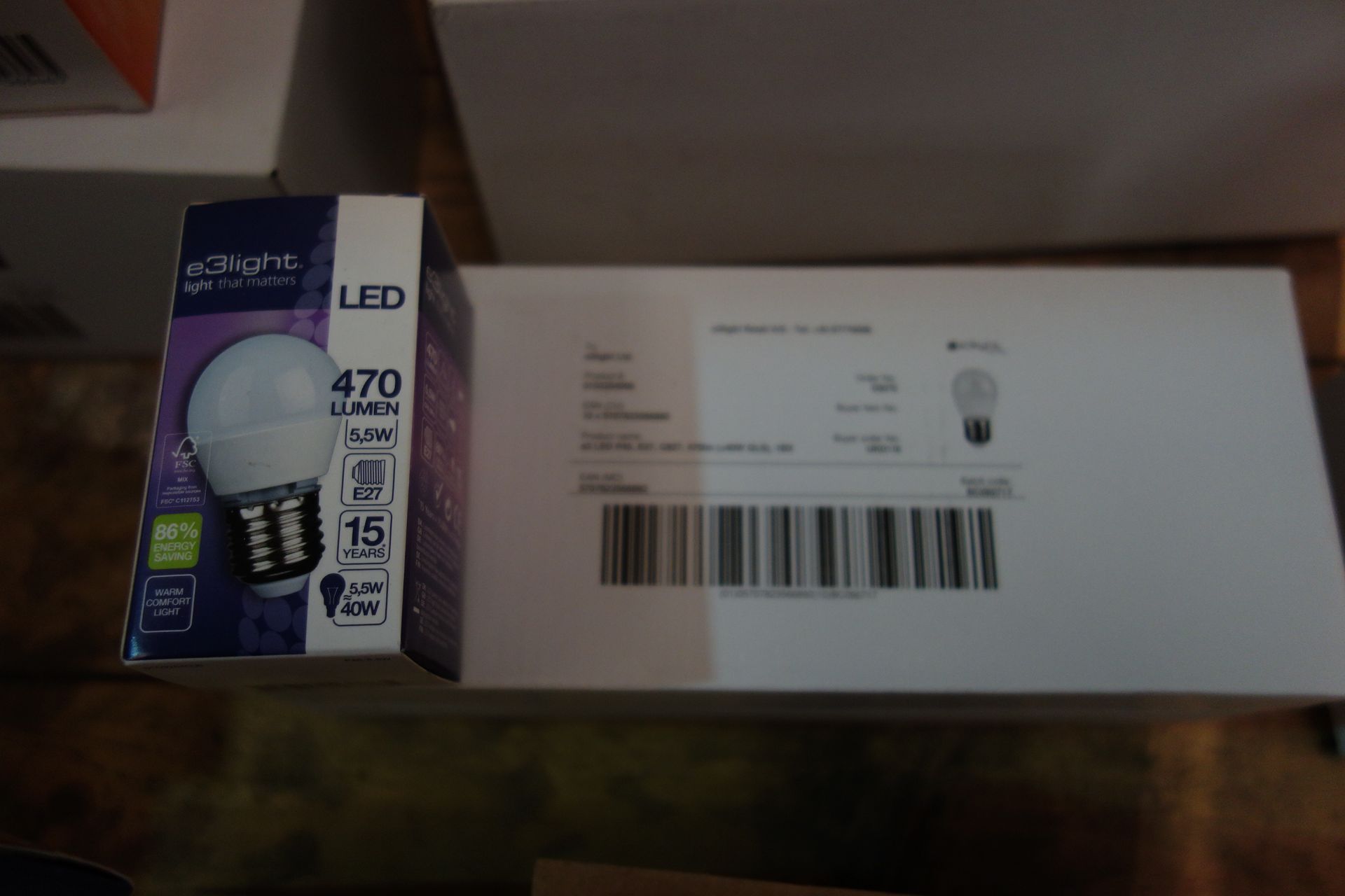 60 x E3Light 0102354006 470 Lumen 5.5 W = 40 W LED Lamp e27 Fitting Warm Comfort Light