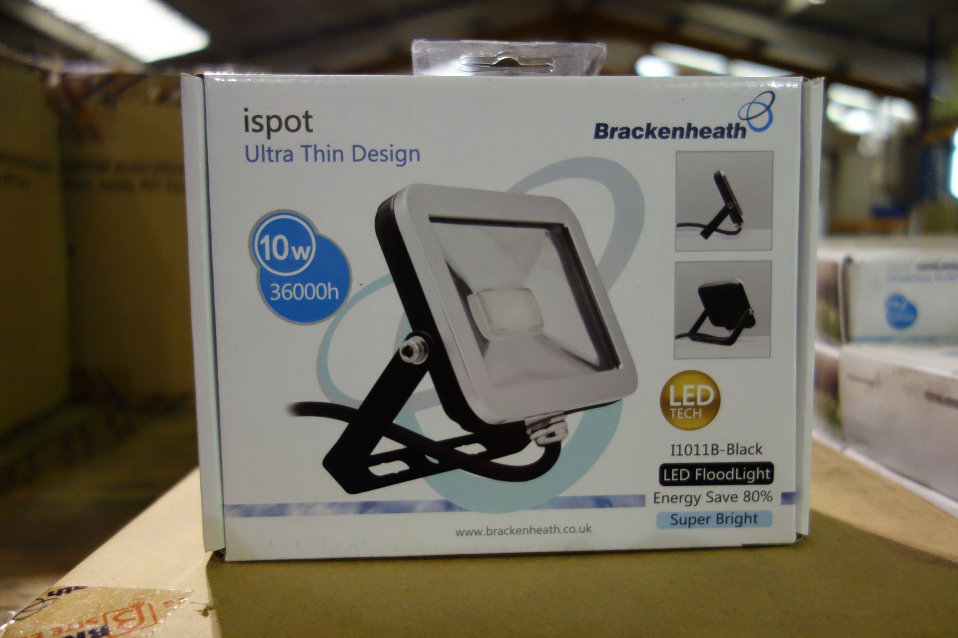 15 X Brakenheath I1011B-Black 10W LED Floodlight Super Bright Ultra Thin Design