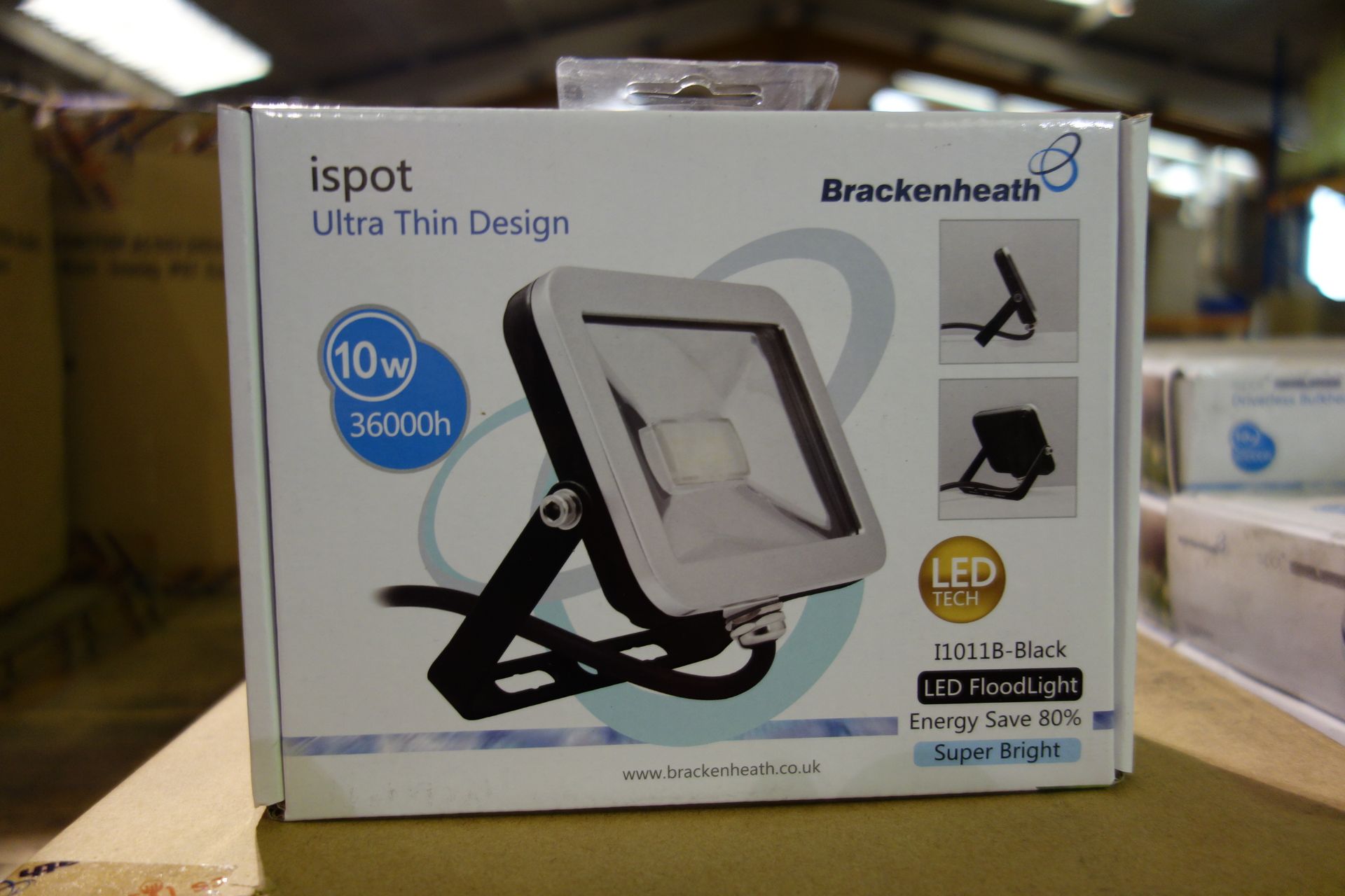 15 X Brakenheath I1011B-Black 10W LED Floodlight Super Bright Ultra Thin Design