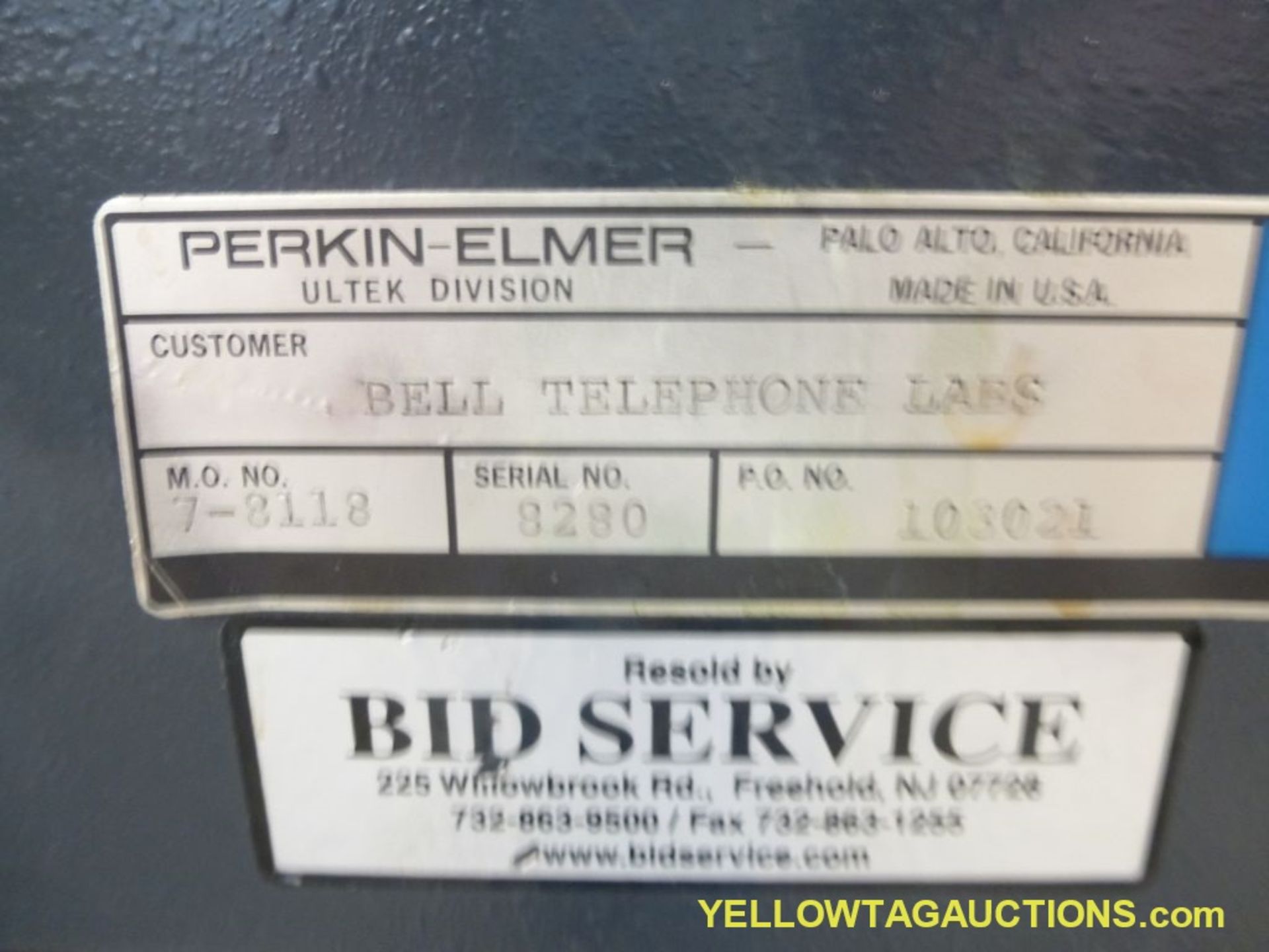 Perkin-Elmer Ultek Rapid Cycle System|Model No. 7-8118115VSloan Series Two Pak-8 Pump Control - Image 16 of 18