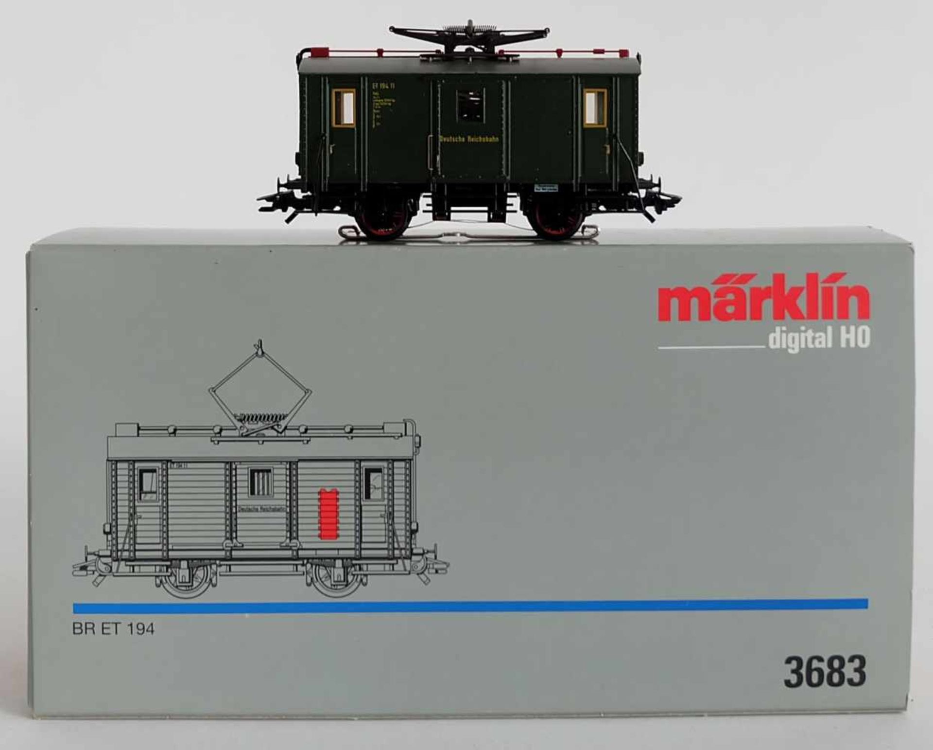 TRIEBWAGEN, Herst. Märklin/Göppingen, Spur H0, BR ET 194 Nr. 3683, Digital, orig. Karton, mit min.