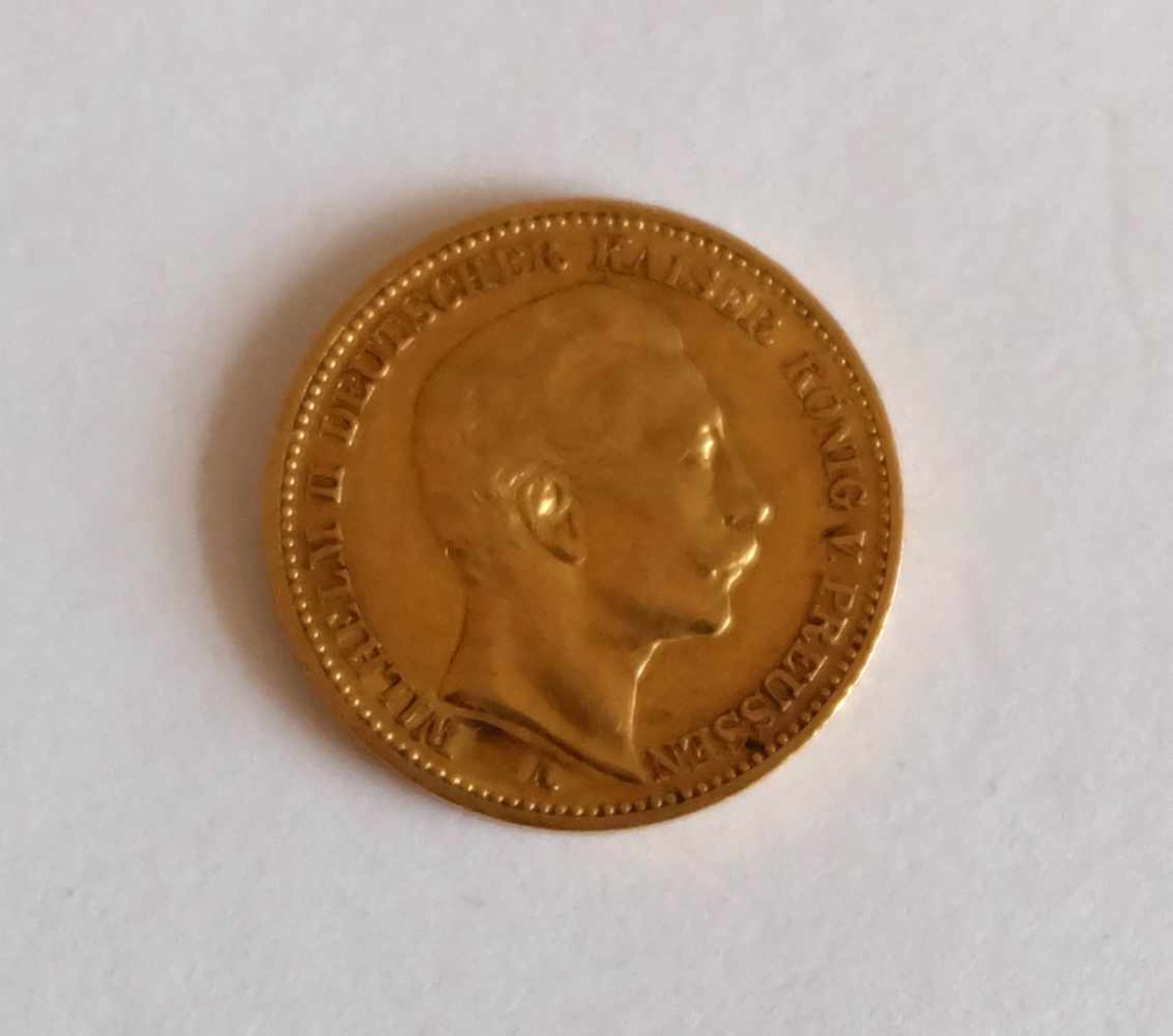 DEUTSCHES REICH, Preussen, Wilhelm II., 20 Mark, 1891, 7,96g 900er-Gold, Dm 22,5 mm